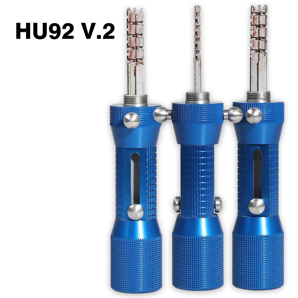 2-in-1 HU92 V.2 전문 자물쇠 도구, BMW HU92 자물쇠 픽업 및 디코더용 빠른 열기 도구