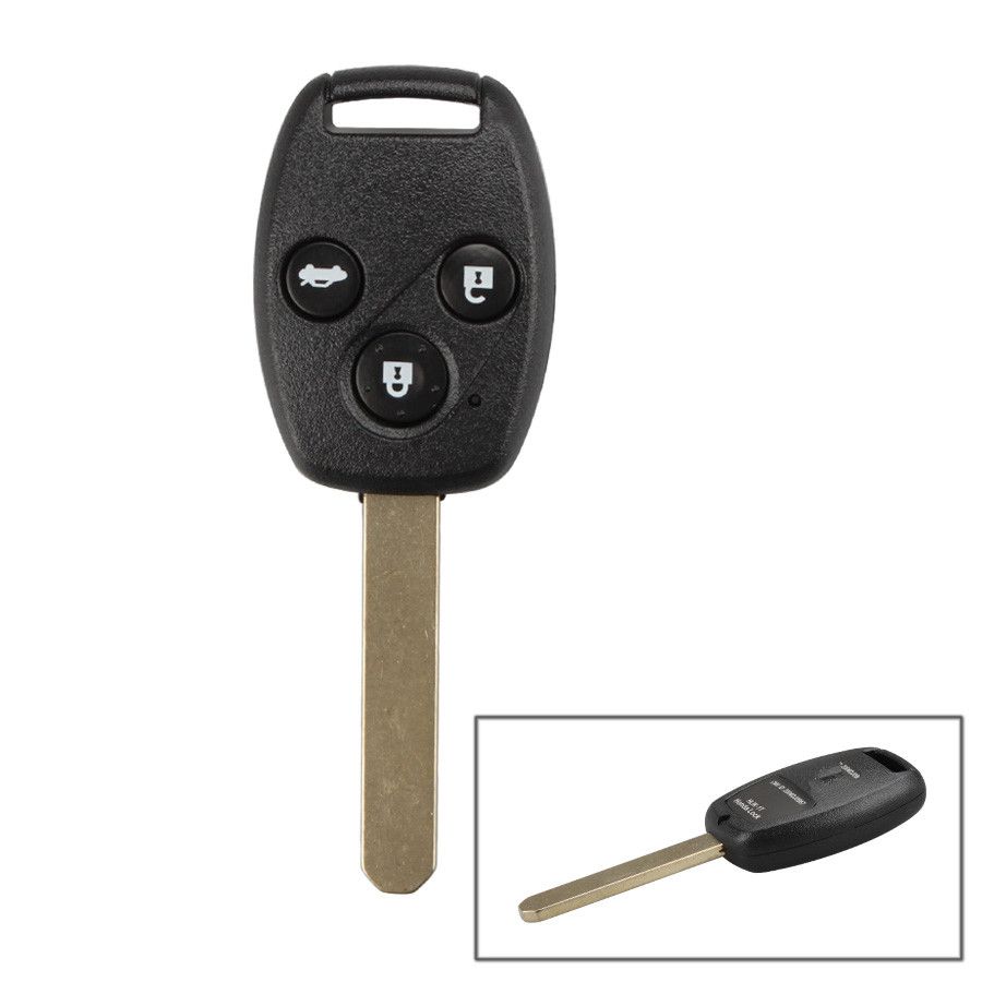 Tecla de control remoto 3 botón y chip ID de separación: 8e (433 mhz) para honda Fit Accord Fit Civic Odyssey 2005 - 2007