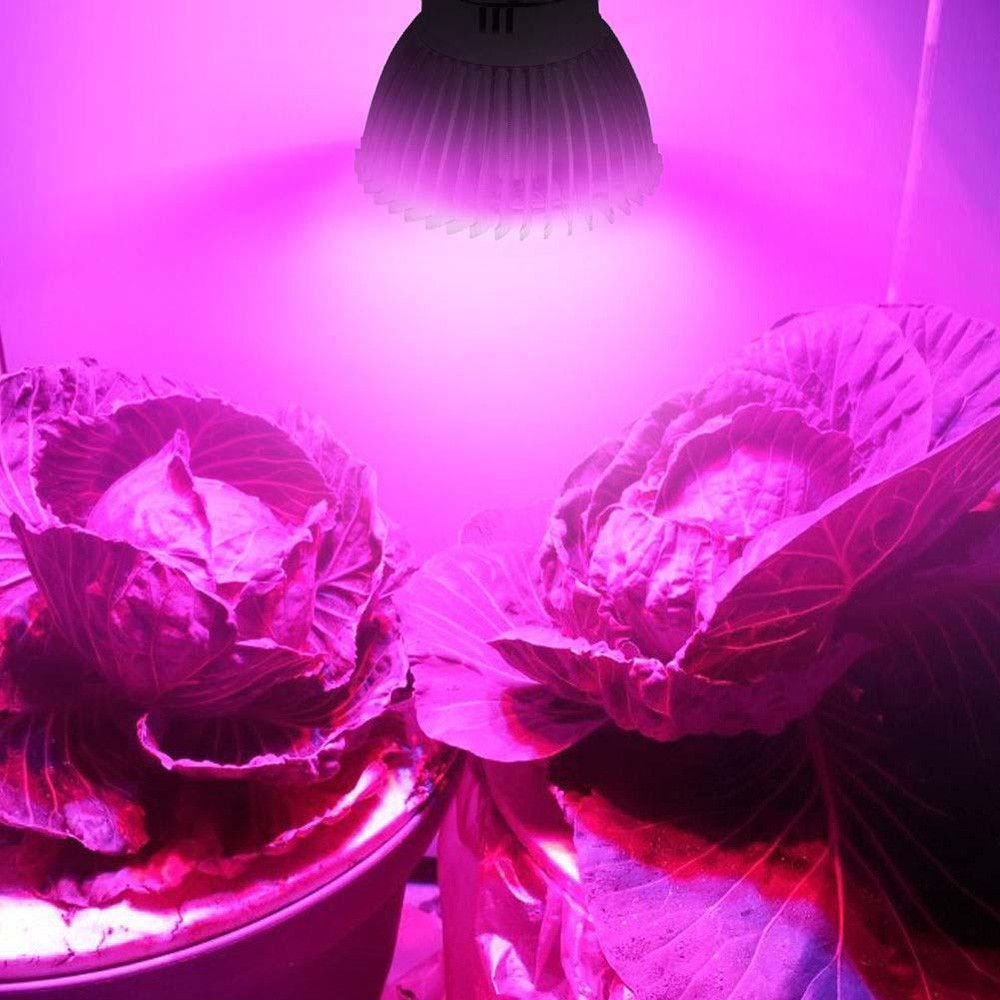 Nueva lámpara de crecimiento LED 28w e27 semillas de flores, plantas hidropónicas, bombillas de crecimiento, iluminación vegetal de espectro completo