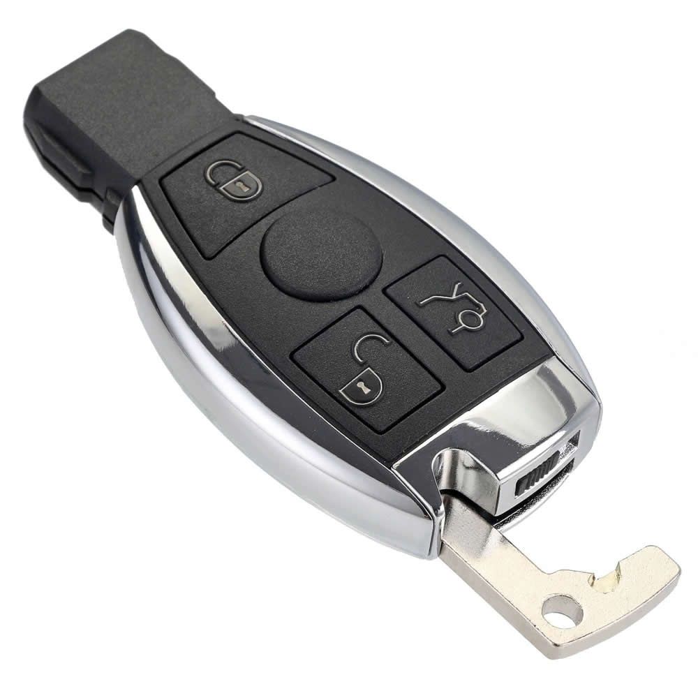 3 Buttons Remote Car Key Shell Key Replacement For Mercedes Benz year 2000+ NEC&BGA Control 433MHz