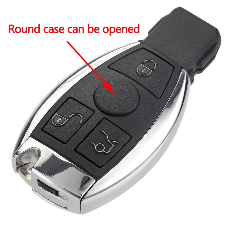 3 Buttons Remote Car Key Shell Key Replacement For Mercedes Benz year 2000+ NEC&BGA Control 433MHz