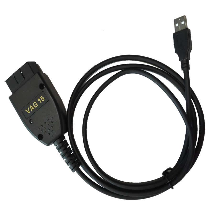 Promoción vcds VAG com 15.7 versión alemana del cable de diagnóstico Hex interfaz USB para volkswagen, audi, asientos, Skoda