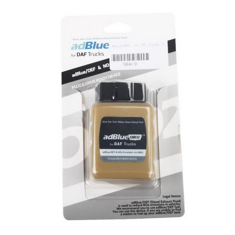 DAF 트럭용 Adblue OBD2 에뮬레이터가 AD-Blue 시스템을 추월했습니다.