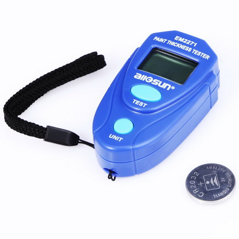All-Sun EM2271 Paint Thickness Tester Digital Painting Thickness Meter Mini LCD Car Coating Thickness Gauge
