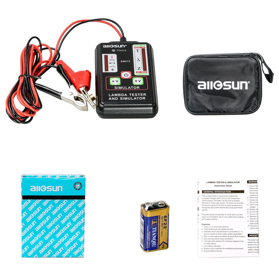 All Sun All-Sun EM272 Automotive Tester For car Lambda & Simulator Test use for 1,2,3 and 4 wire sensors Automotive Diagnostics