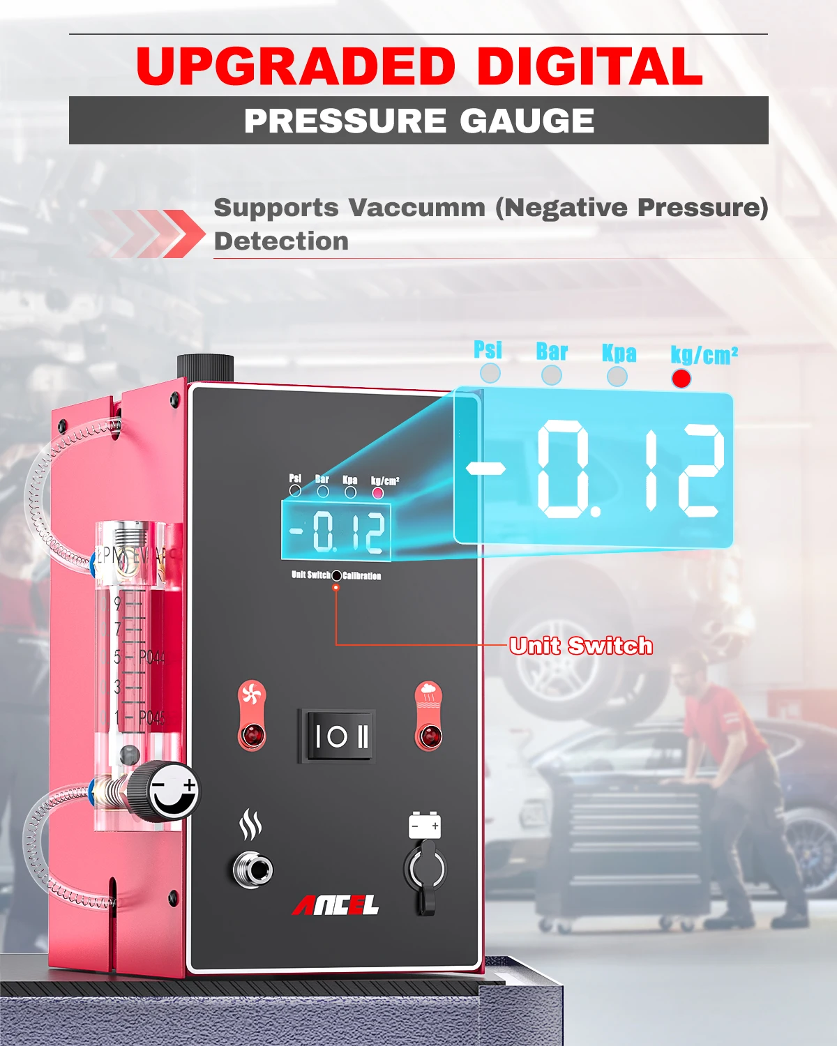 ANCEL L300 Car Smoke Leak Detector EVAP Pipe Smoking Generator Pipe Leakage Analyzer Tester EVAP System Diagnostic Tool