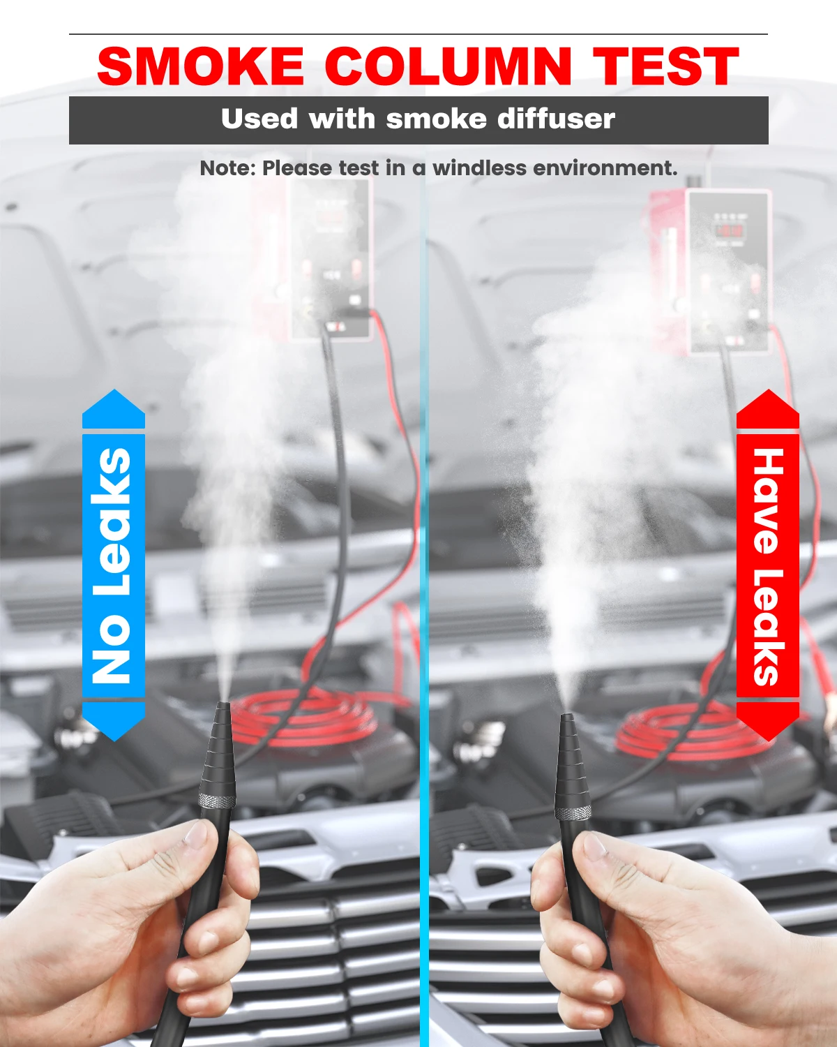 ANCEL L300 Car Smoke Leak Detector EVAP Pipe Smoking Generator Pipe Leakage Analyzer Tester EVAP System Diagnostic Tool