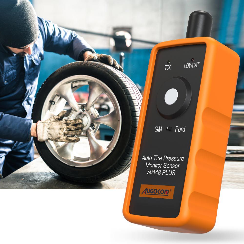 Sensor de monitoreo de presión de neumáticos automotrices augocom 50448 plus 2in1 tpms herramienta de activación para GM y Ford