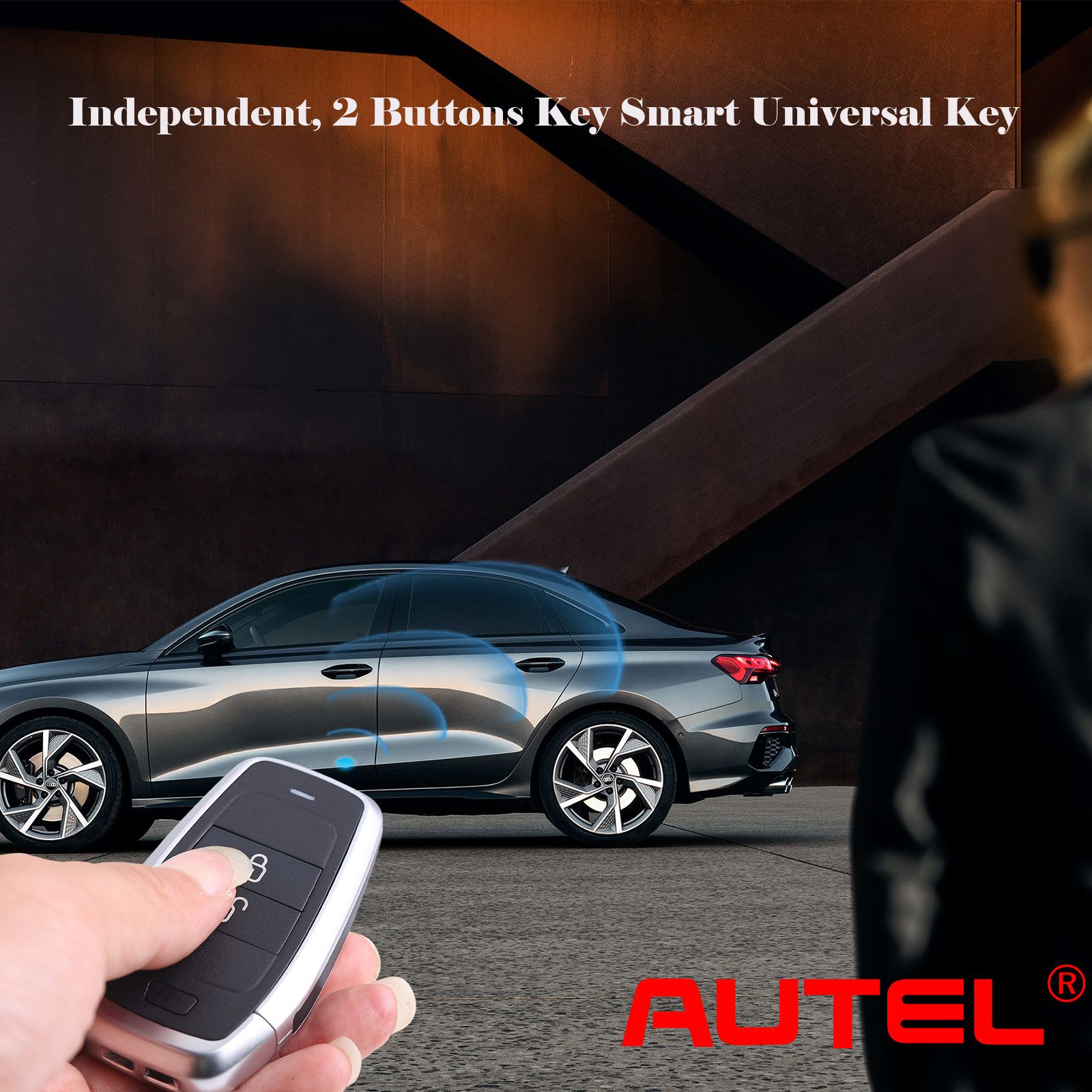  AUTEL IKEYAT002AL 2 Buttons Independent Universal Smart Key 5pcs/lot