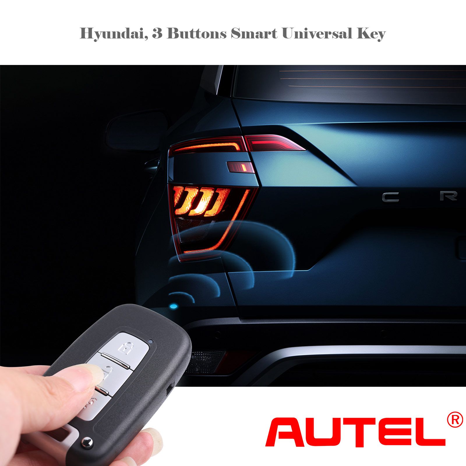  AUTEL IKEYHY003AL Hyundai 3 Buttons Universal Smart Key 5pcs/lot