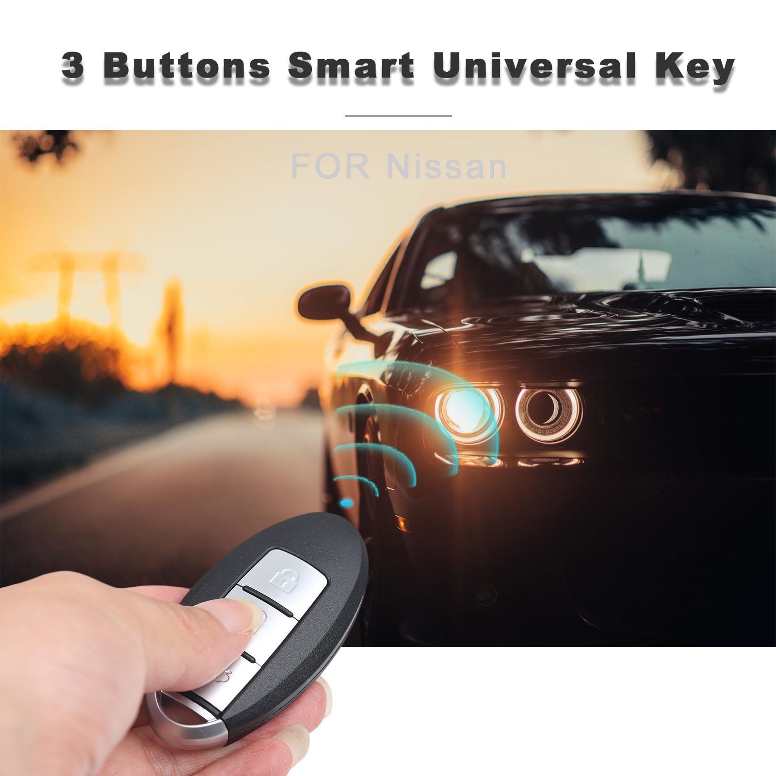 Autel ikeyns004al Nissan 3 botones llave inteligente universal 5 piezas / lote