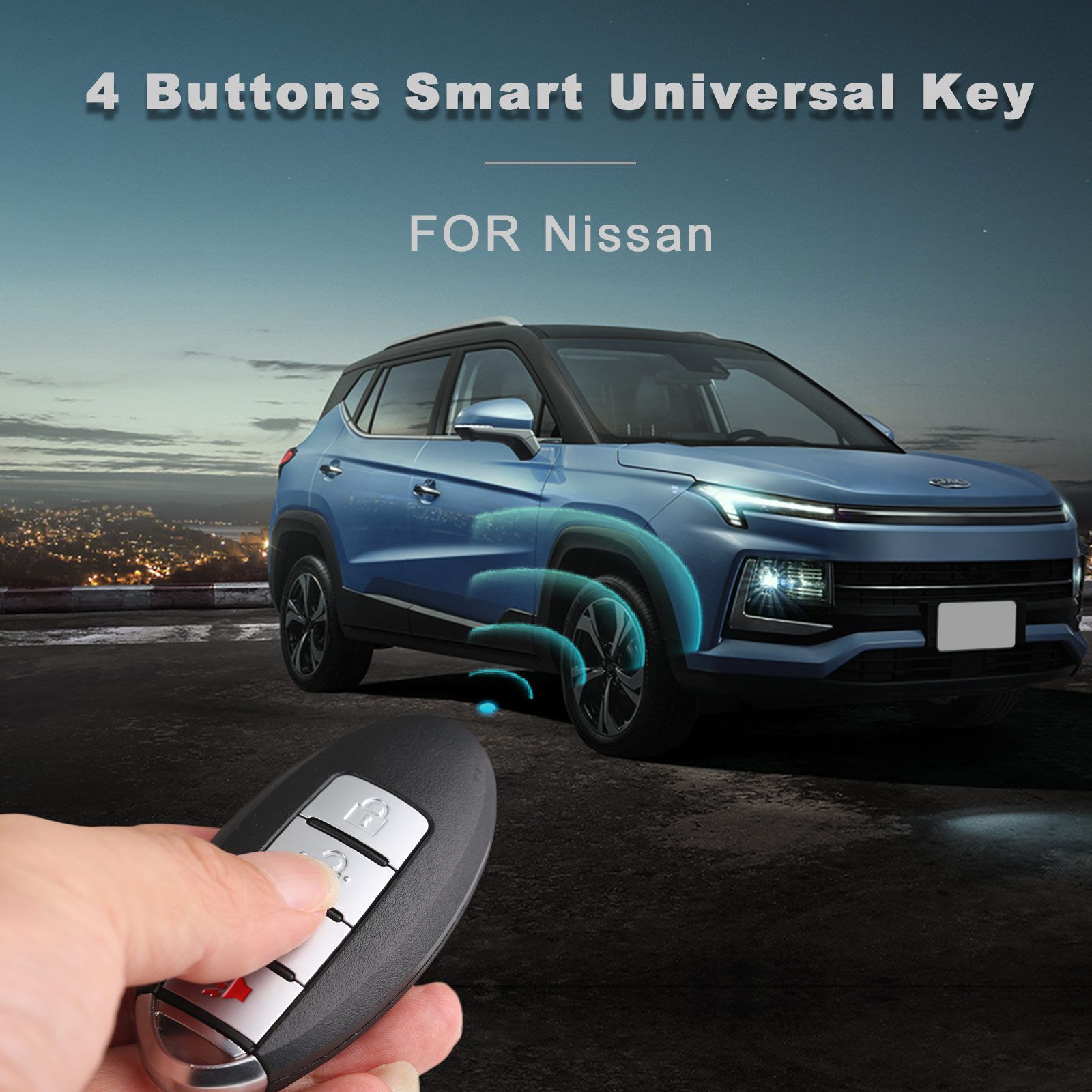 Autel ikeyns004al Nissan 4 botones llave inteligente universal 5 piezas / lote