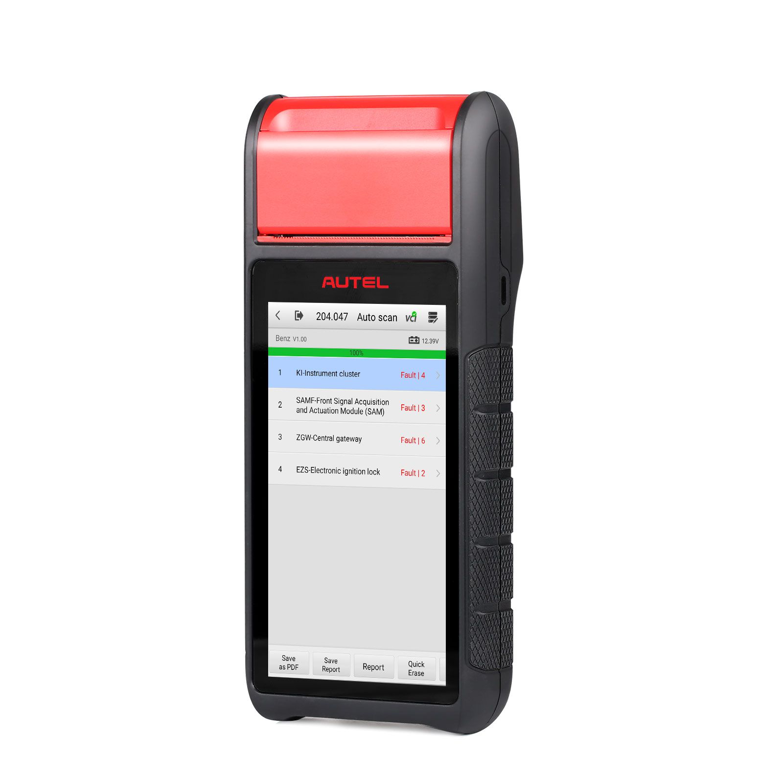 12V 24V Digital Battery Load Tester Volt Power Diagnostic Scan Tool w/ Printer 