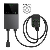 El último cargador EV con funda de cuero independiente para uso doméstico 40a - NEMA 14 - 50 de pared de Autel maxicharger AC en 2023