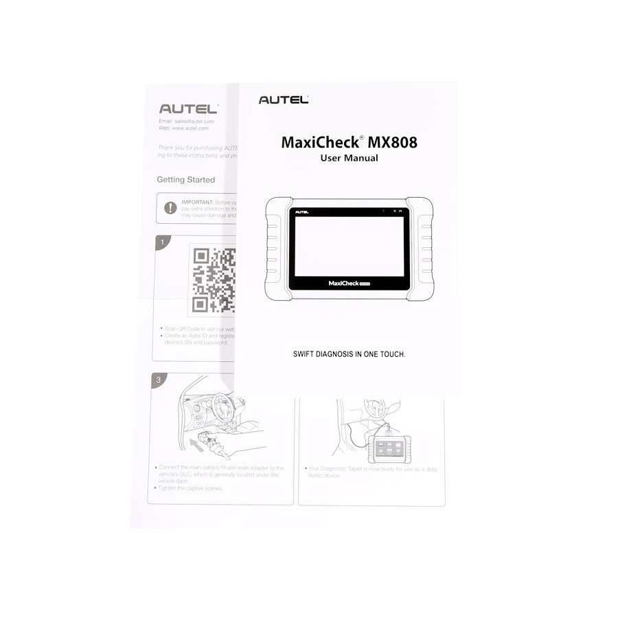 AUTEL MaxiCheck MX808 안드로이드 태블릿 진단 도구 코드 판독기 무료 온라인 업데이트