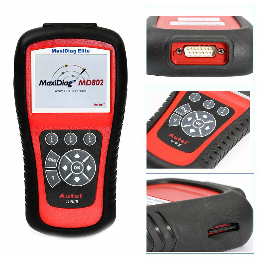 Autel Maxidiag Elite MD802 전체 시스템 + DS 모델 스캐너