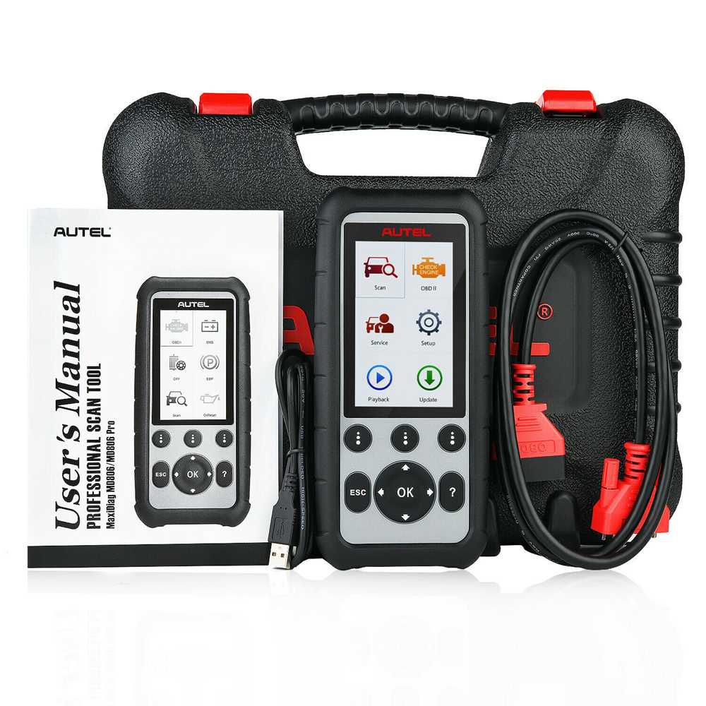 Autel MaxiDiag MD806 Auto Diagnostic Scanner Tool 4 System EPB ABS SRS DPF MD808