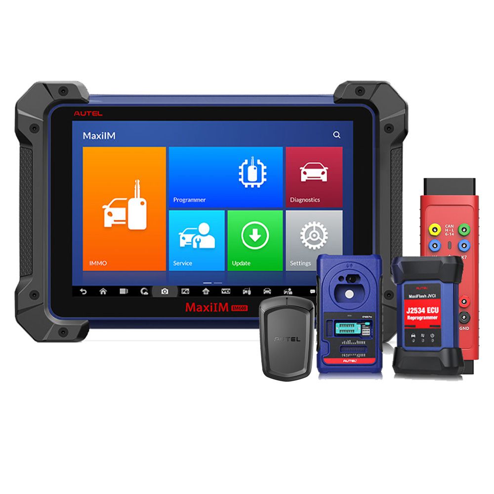 Original Autel MaxiIM IM608 Key Programmer Full Version Plus APB112 Smart Key Simulator and G-BOX2