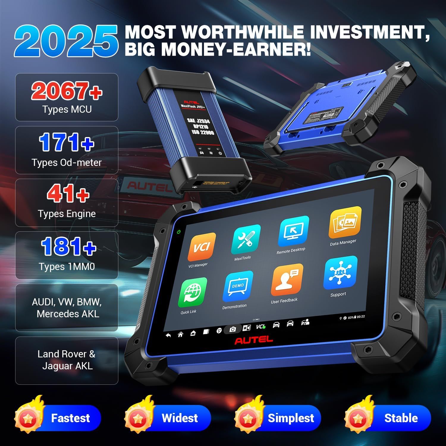 2025 Autel MaxiIM IM608 PRO II (Autel IM608 II) Full Kit with JVCI+ Plus IMKPA Accessories Get Free G-Box3 APB112