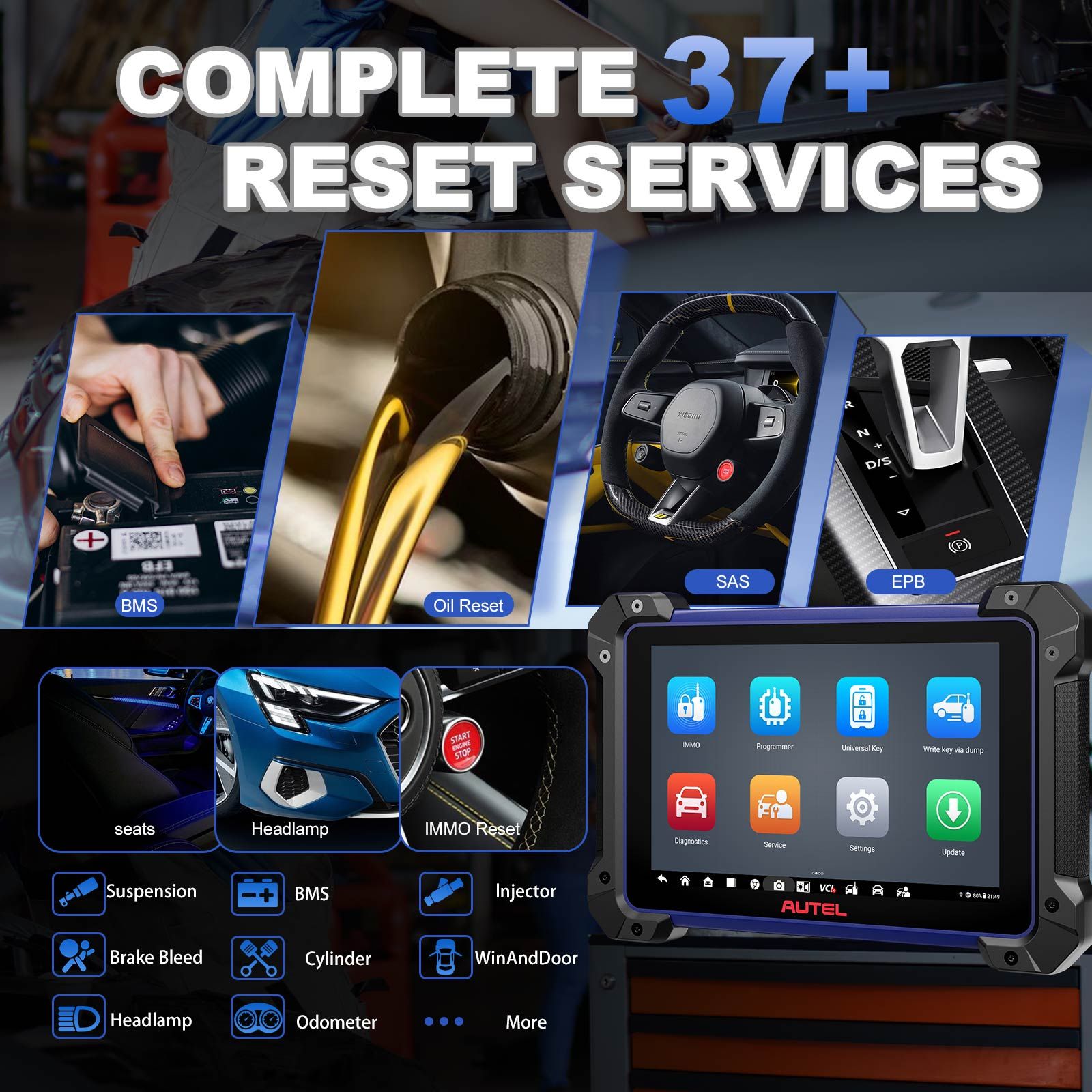 2025 Autel MaxiIM IM608 PRO II (Autel IM608 II) Full Kit with JVCI+ Plus IMKPA Accessories Get Free G-Box3 APB112