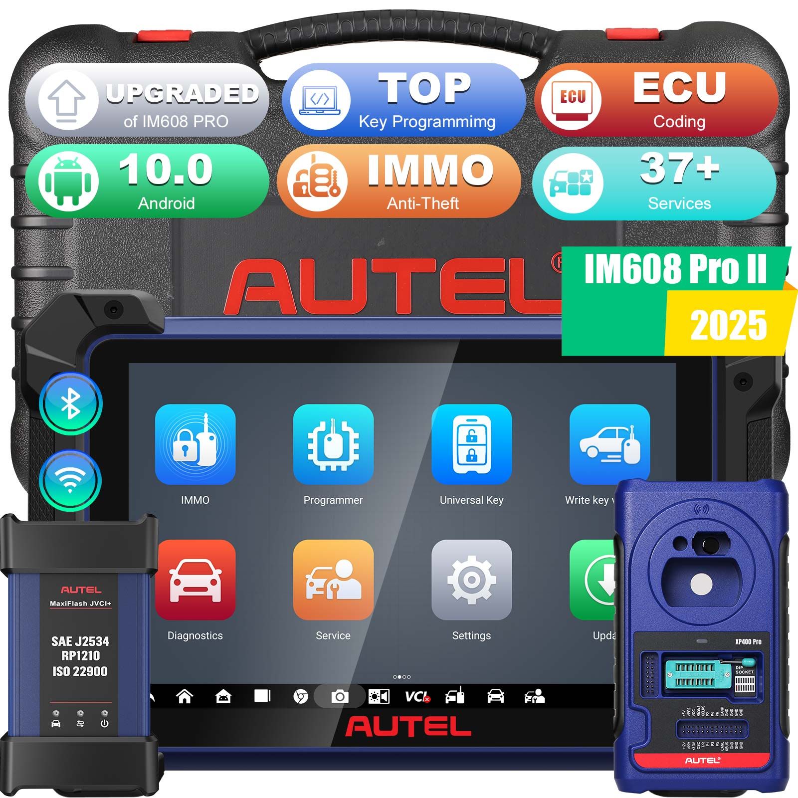 2025 Autel MaxiIM IM608 PRO II (Autel IM608 II) Full Kit with JVCI+ Plus IMKPA Accessories Get Free G-Box3 APB112