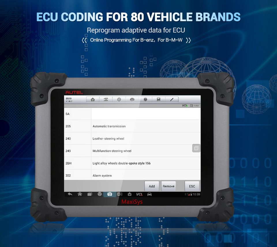 Autel MaxiSys Pro MS908P Car Bluetooth/WIFI Diagnostic / ECU Programming Tool