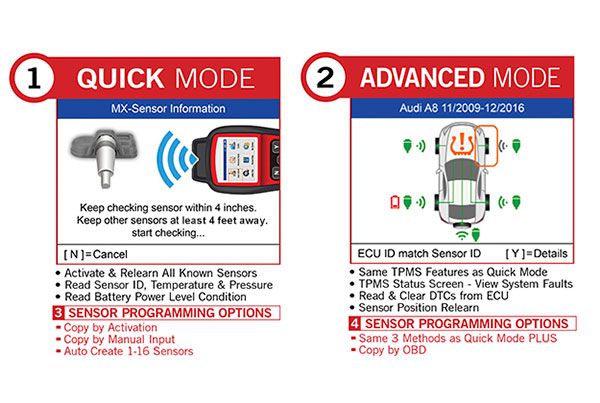 원래 Autel MaxiTPMS TS508 TPMS 수리 도구