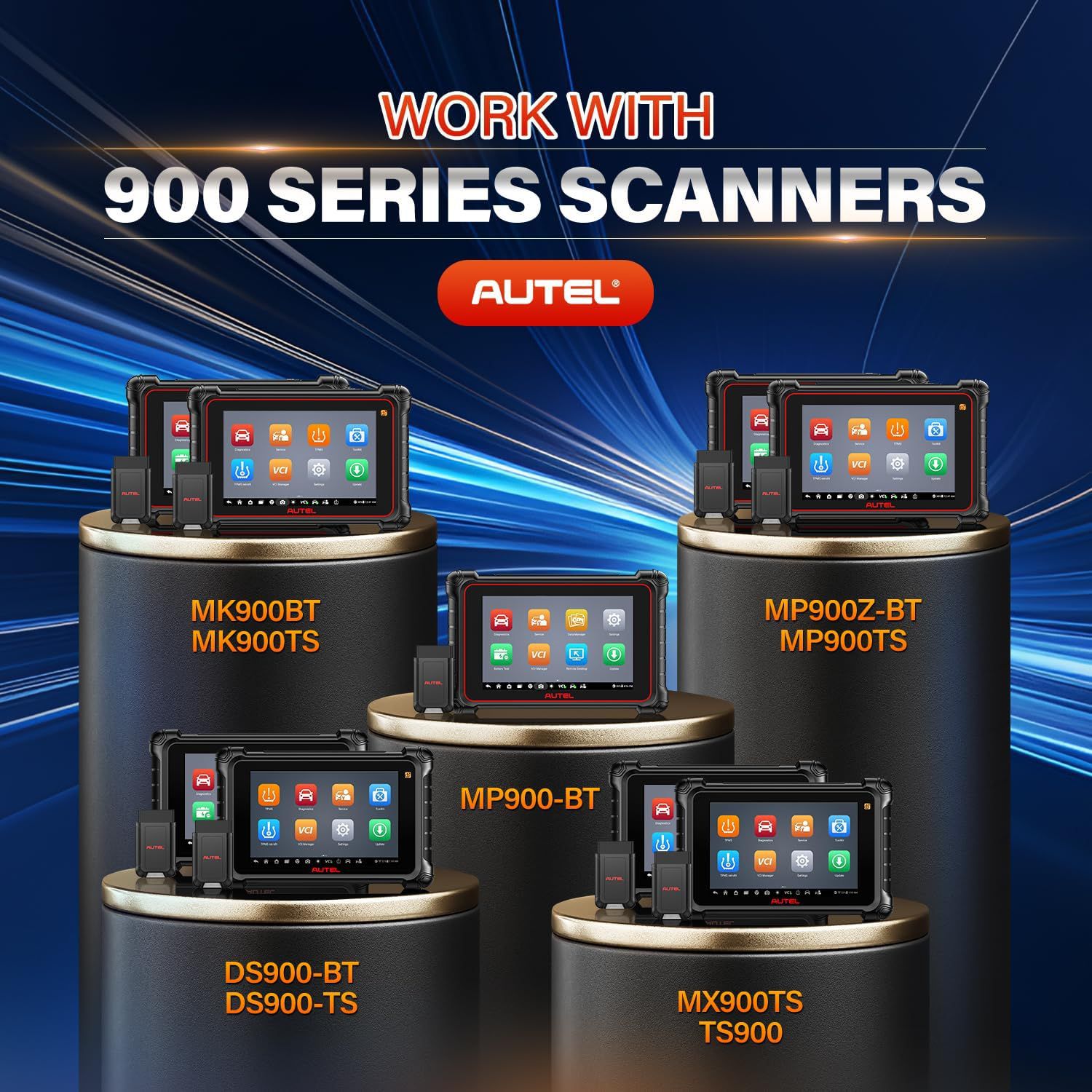 2025 Autel MaxiVCI V150 VCI150 Wireless Dongle,Support CAN FD / DOIP Protocol work for Autel 900 Series Scanners MK900BT MP900BT MP900Z-BT MP900TS
