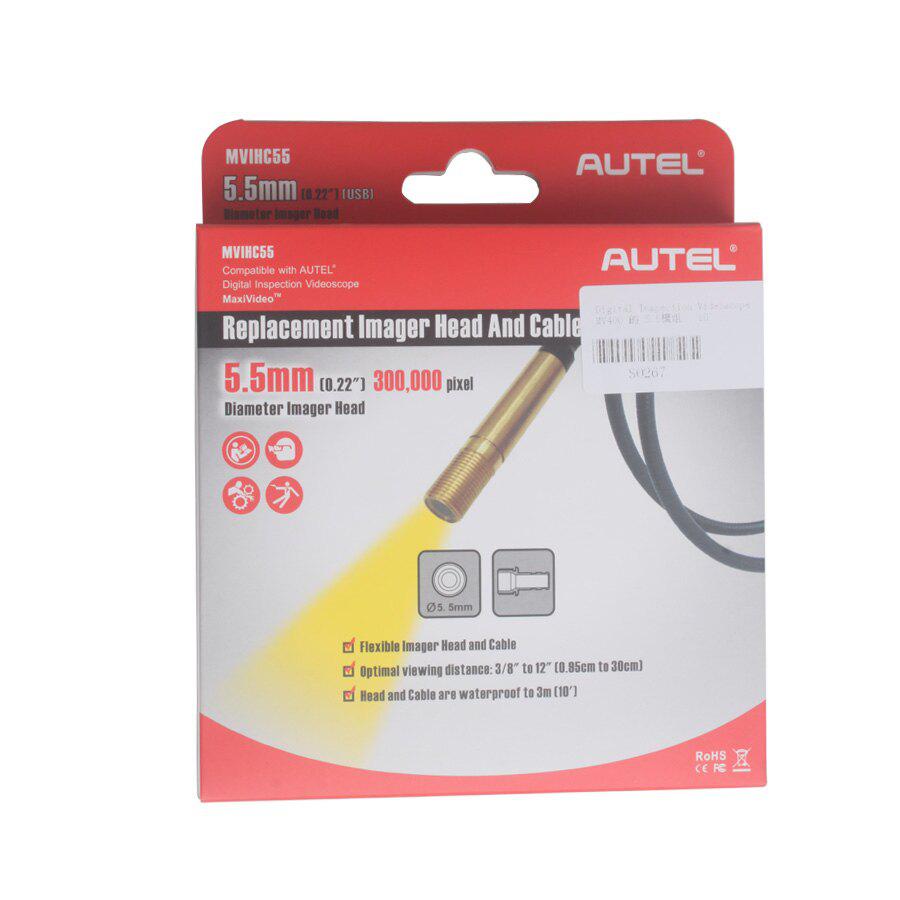  Autel MaxiVideo MV400/MV208 5.5mm Imager Head Replacement MVIHC5.5 USB