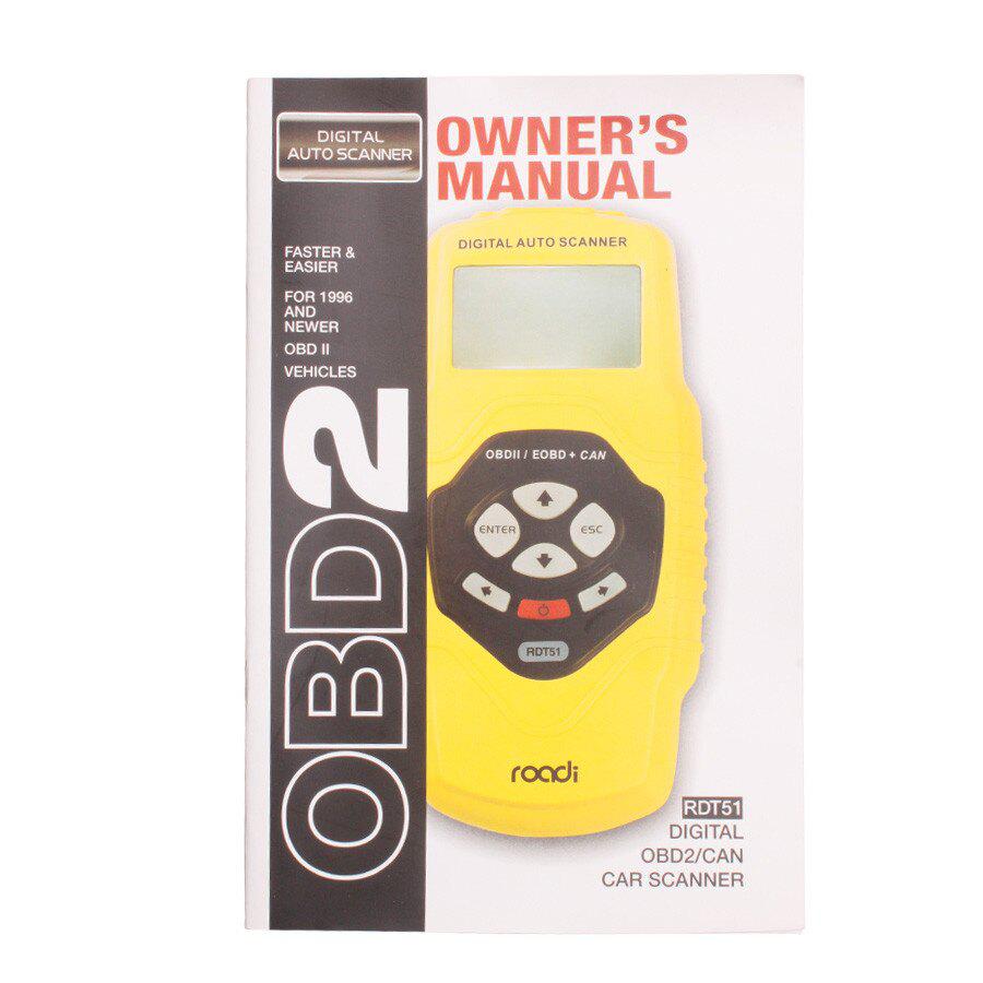 자동 스캐너 OBDII EOBD JOBD Can Car Scanner T51 온라인 업데이트는 다양한 언어를 지원합니다.