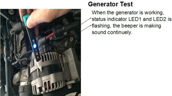 La prueba del generador muestra 2