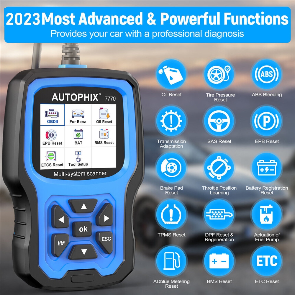 El sistema completo del escáner autophix 7770 obd2, adecuado para el reinicio del aceite Mercedes - Benz DPF tpms ABS EPB Automotive Diagnosis Tool Battery regrabación