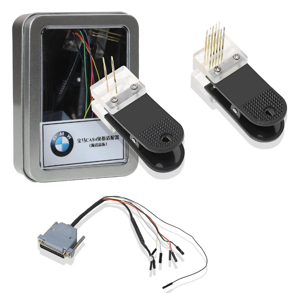 BMW CAS4 Data Reading Socket + Clip + Wire Suitable for VVDI PROG Programmer No need Disassembling