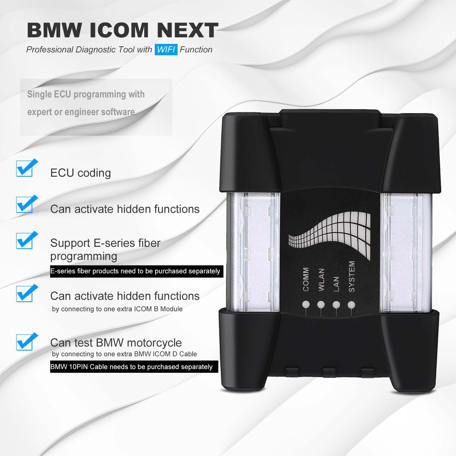 Top quality BMW ICOM NEXT Professional Diagnostic Tool with WIFI Function and software V2023.6