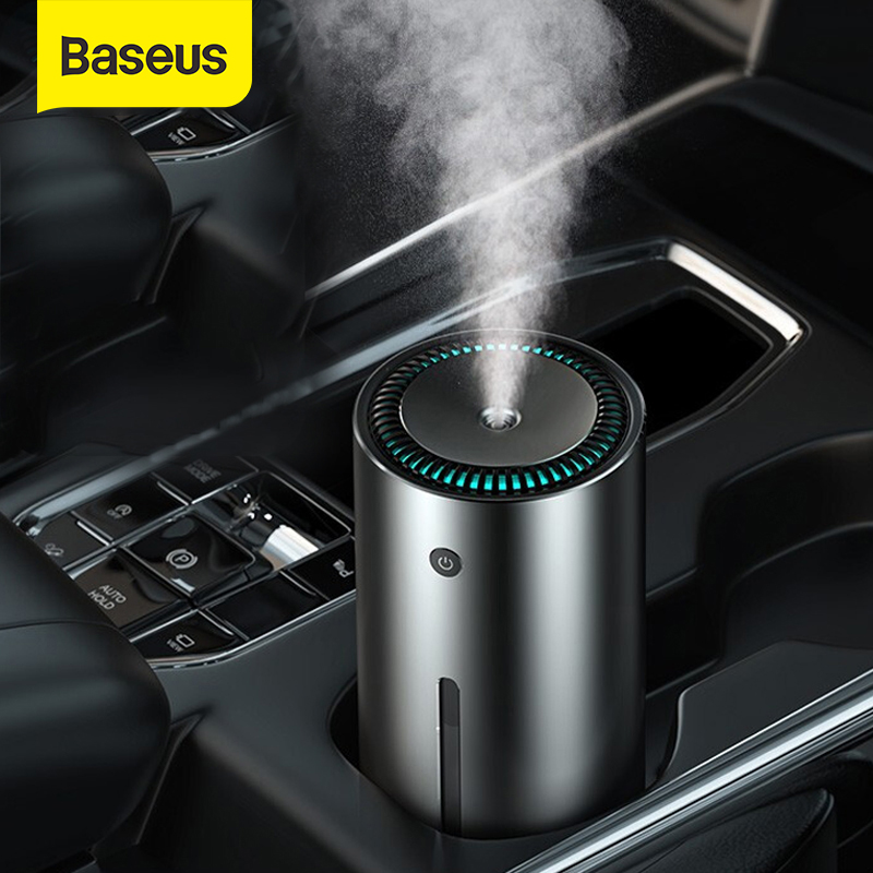 Humidificador de aire automotriz 300ml de aleación de aluminio, con lámparas led, para accesorios de oficina familiar blindados automotrices Humidificador de aire automotriz