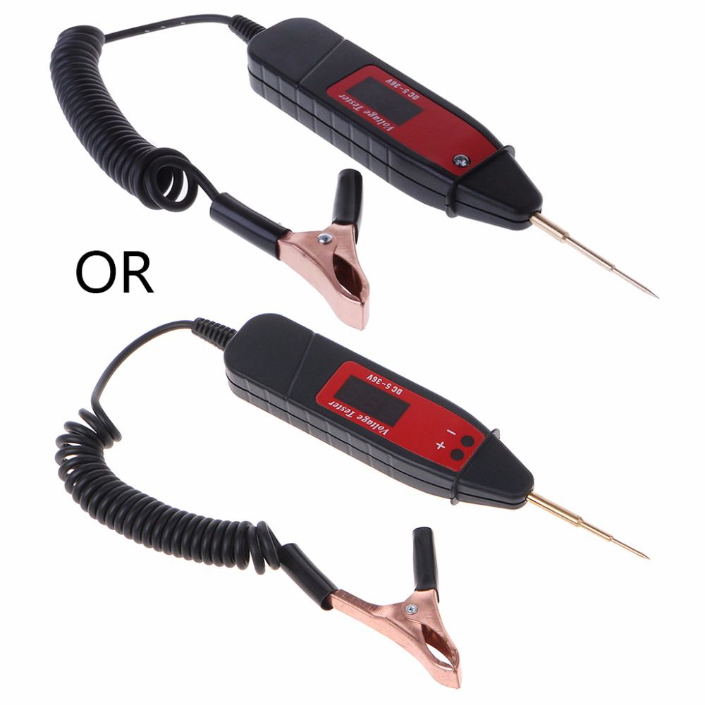 Car Circuit Detector Test Pen Voltage 5-36V Car Digital LCD Electric Tester 