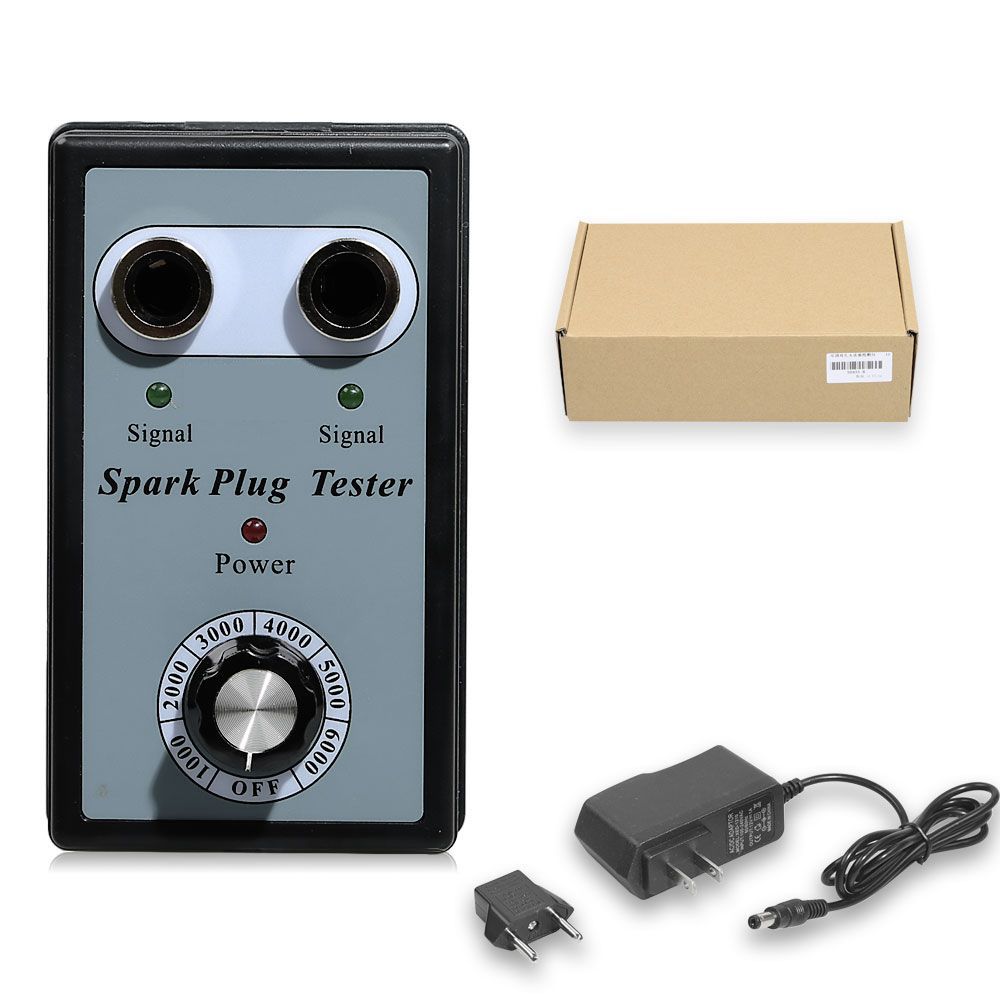 Car Spark Plug Tester Ignition Testers Automotive Diagnostic Tool Double Hole Analyzer for 12V Gasoline Vehicles Petrol Car