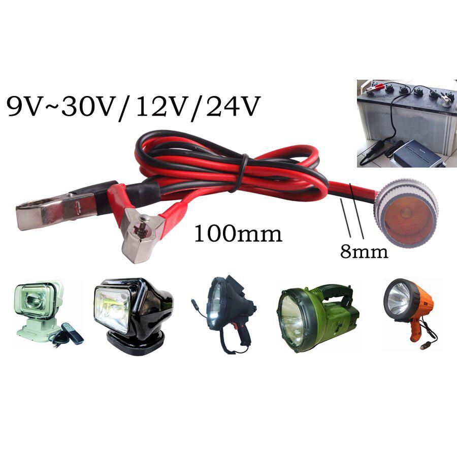 Camión de automóviles 12v / 24v terminal de batería tipo enchufe de corriente eléctrica cable de luz de marcha foco todoterreno jeep SUV 35W 55w 70w 75w 100W