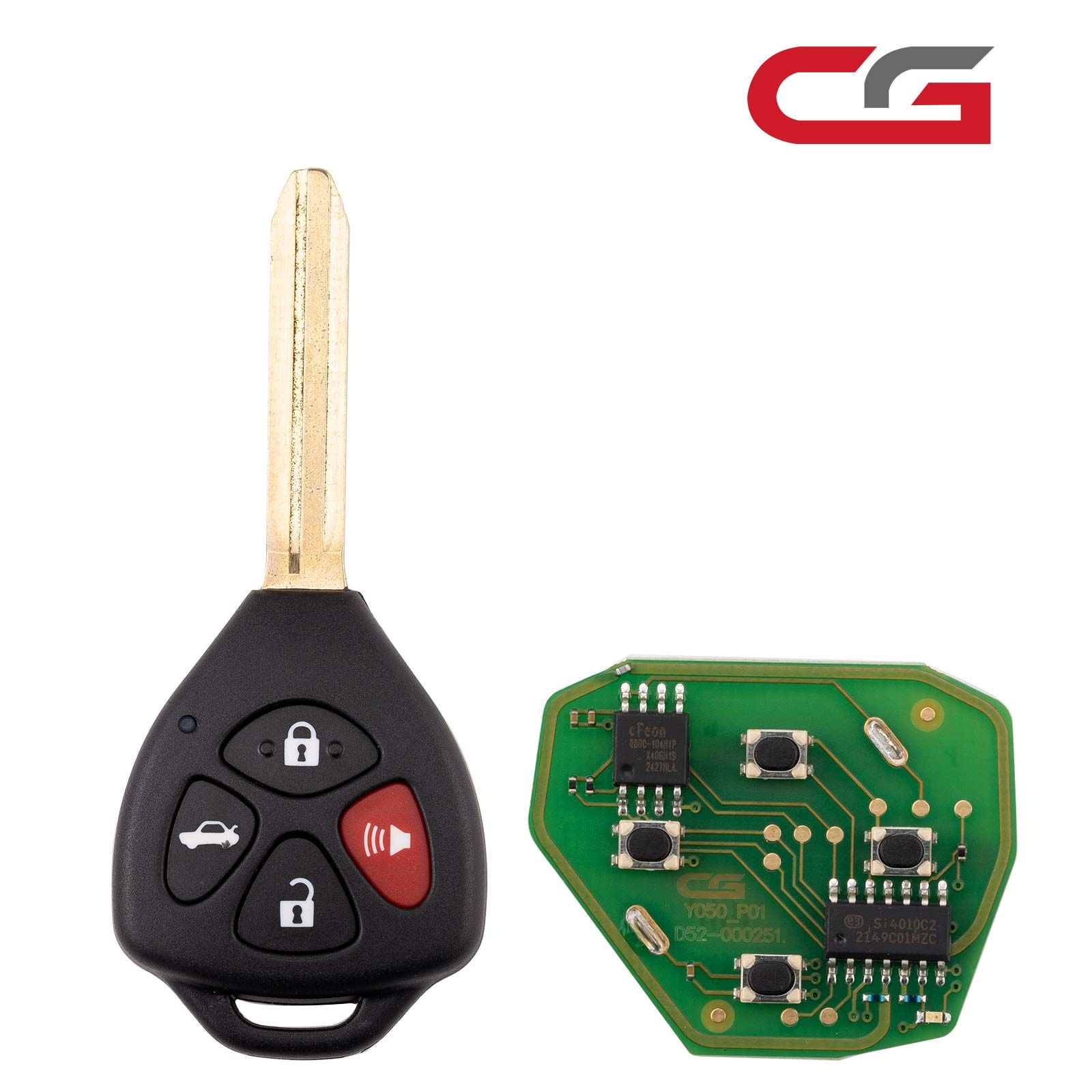 CG A05-3+1 TOYO.TA(3+1) 4 Buttons Wire Remote Used with CGDI K2 Remote Key Programmer 5pcs/lot