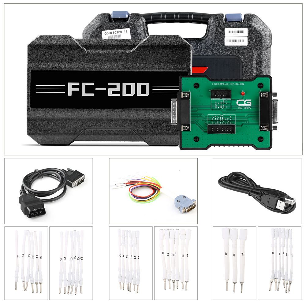 CG FC200 ECU Programmer Full Version with MPC5XX Adapter for BOSCH MPC5xx Read/Write Data on Bench