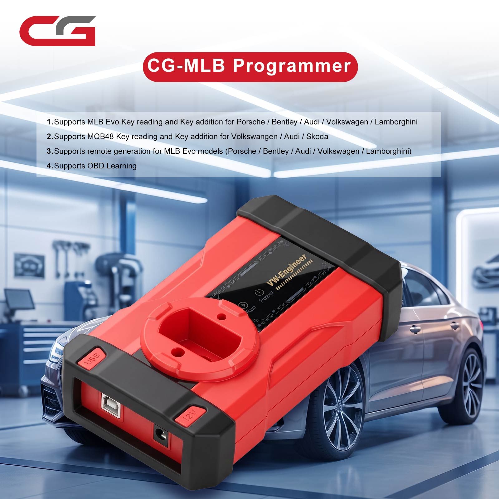 2026 CG-MLB Programmer Supports MLB Evo MQB48 Key Reading and Adding