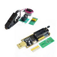 Módulo de programador USB EEPROM BIOS flash de la serie ch341a 24 25 + soic8 sop8 EEPROM 93cxx / 25cxx / 24cxx diy kit Test clip