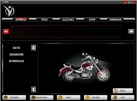 Clásico software de escaneo de motocicletas multimarca 7 en 1