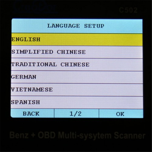 Creador c502 Benz & OBDII / eobd escáner multisistema