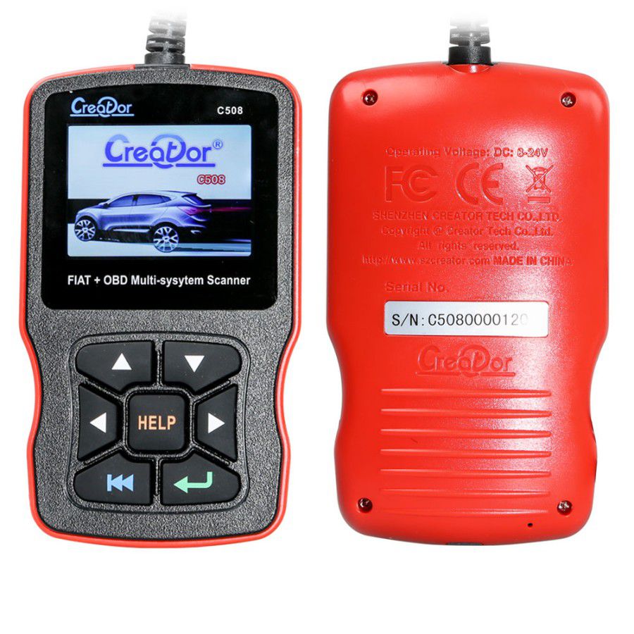 Escáner multisistema creador c508 OBDII / eobd para herramientas de escaneo Fiat / alfa / abrath / Lancia airbag / ABS