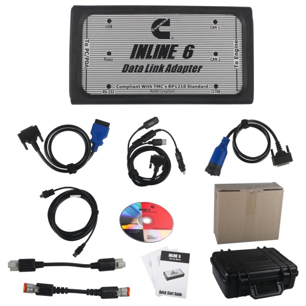 Cummings inline 6 Data Link Adapter insite 7.62 multilingüe truck Diagnosis Tool