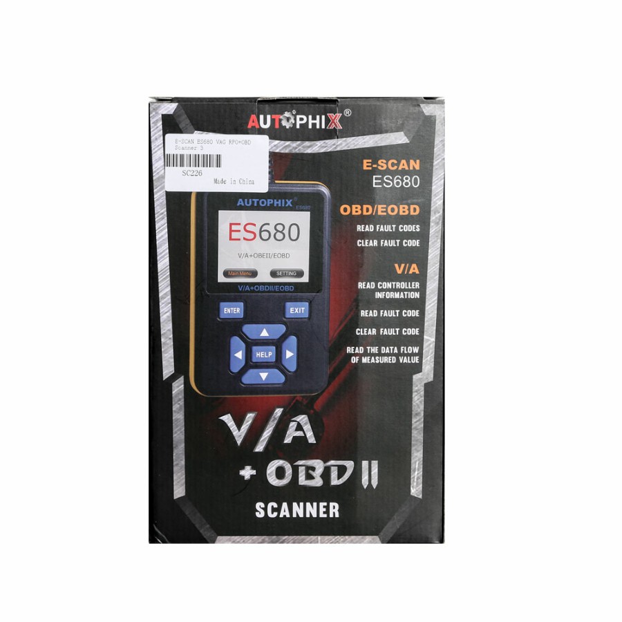 AUTOPHIX E-SCAN ES680 VAG RPO+OBD 스캐너 다국어 OBDII 폭스바겐 아우디 시트 스코다 제다 골프용