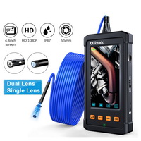 5.5mm Endoscope Camera 1080P Mini Camera Endoscope 5mm Dual Lens Endoscopy for Car Fishing IP67 Surveillance Video Camera