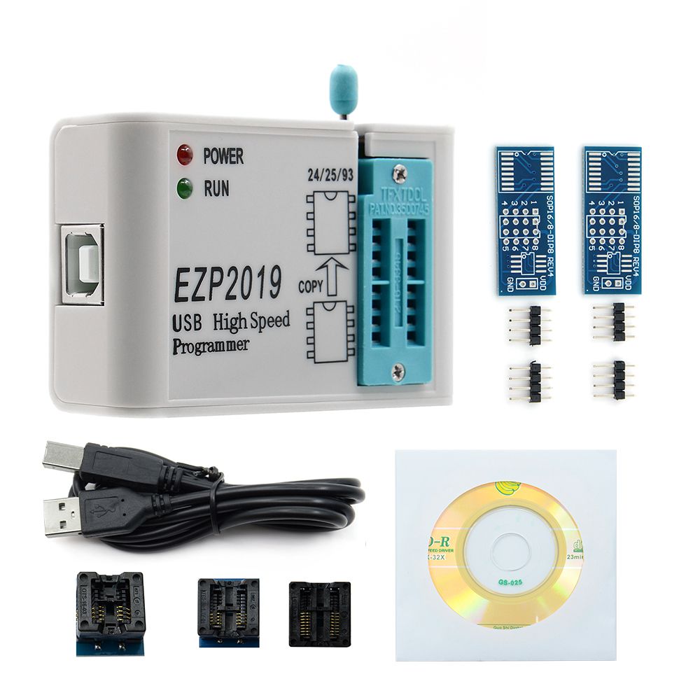 Ezp2019 soporte de programación SPI USB de alta velocidad 32m flash 24 25 93 EEPROM 25 chip BIOS flash