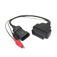 Cable de diagnóstico de acoplamiento del conector obd2 de 3 a 16 Pines para Fiat Alfa Lancia cable de acoplamiento obd2 duradero de alta calidad